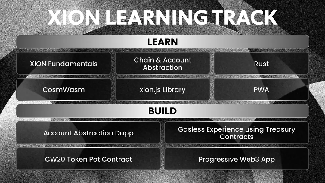A Step-by-Step Guide for XION Learning Track