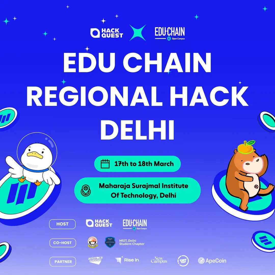 HackQuest x EDU Chain Regional Hack - Delhi, India