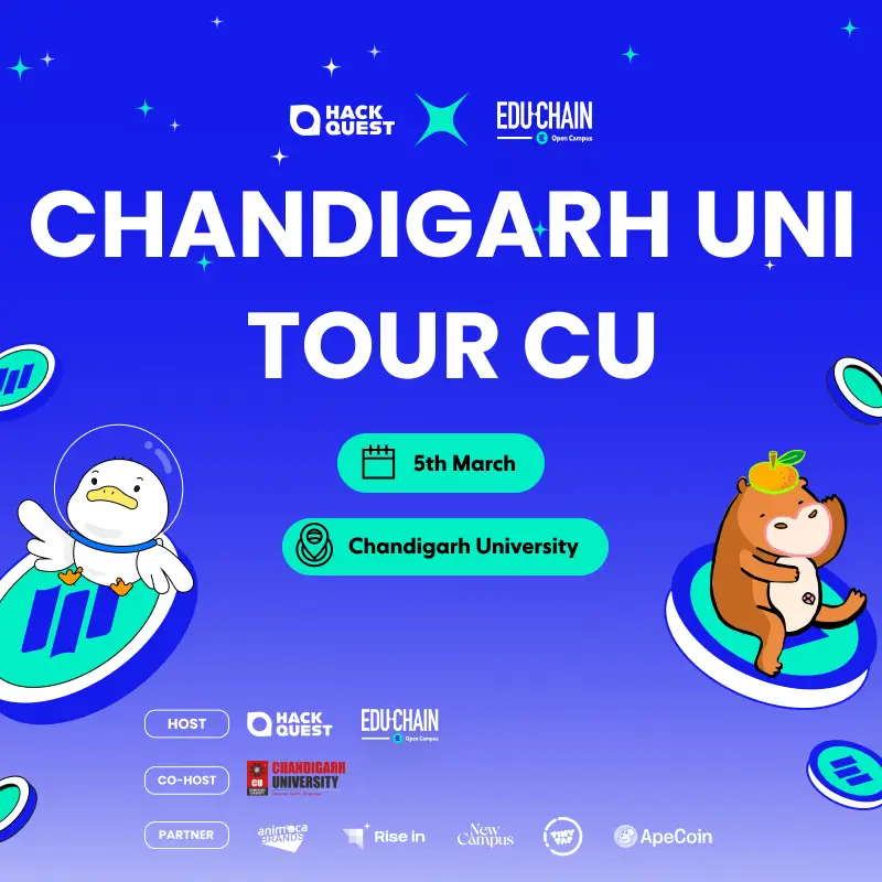 EDU Chain x HackQuest Unitour University Tour -  Chandigarh, India